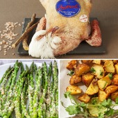 🌿 🌸 Le printemps s'invite dans l'assiette !
Cette semaine, on célèbre la saison avec une volaille d'exception : le Pigeonneau Excellence® Miéral, rôti à la perfection, accompagné de légumes primeurs et d'un jus corsé qui fait toute la différence.
Une recette simple, mais qui demande un produit d'exception, et ça, c'est signé Miéral🐦
━━━━━━━━━━━━━━━
🍽 RECETTE · 2 personnes
━━━━━━━━━━━━━━━
📌 Ingrédients
• 1 Pigeonneau Excellence® Miéral
• 1 botte d'asperges vertes
• 4 carottes nouvelles
• 6 pommes de terre grenaille
• 1 échalote · 2 gousses d'ail
• 10 cl fond de volaille (à retrouver sur notre boutique) · 5 cl vin rouge
• 30 g de beurre · thym · sel · poivre
📌 Préparation
① Légumes primeurs
Épluchez les carottes, taillez les asperges en conservant les pointes. Blanchissez carottes, asperges et grenaille quelques minutes dans l'eau bouillante salée. Égouttez et réservez.
② Rôtir le pigeonneau
Colorez-le sur toutes ses faces avec un peu d'huile et de beurre. Ajoutez l'ail, le thym et l'échalote coupée en deux. Enfournez à 180 °C pendant 12 à 15 min selon la cuisson souhaitée. Laissez reposer sous une feuille d'aluminium.
③ Le jus corsé
Déglacez la poêle avec le vin rouge, laissez réduire, ajoutez le fond de volaille et faites réduire jusqu'à obtenir une sauce nappante.
④ Saisir les légumes
Faites-les revenir au beurre jusqu'à légère dorure et fondant.
⑤ Dressage
Coupez le pigeonneau en deux, disposez harmonieusement les légumes et nappez de jus corsé. Servez sans attendre.
━━━━━━━━━━━━━━━
🛒 Disponible aux Halles de Lyon (Les Volailles Clugnet), au Coq Hardi à Viriat, ou en commande en ligne 👉🏼 lien en bio ou https://boutique.mieral.com/140-volailles-excellence-mieral-
