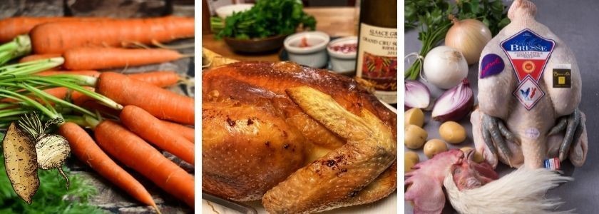 Poulet de Bresse et sauce au Riesling