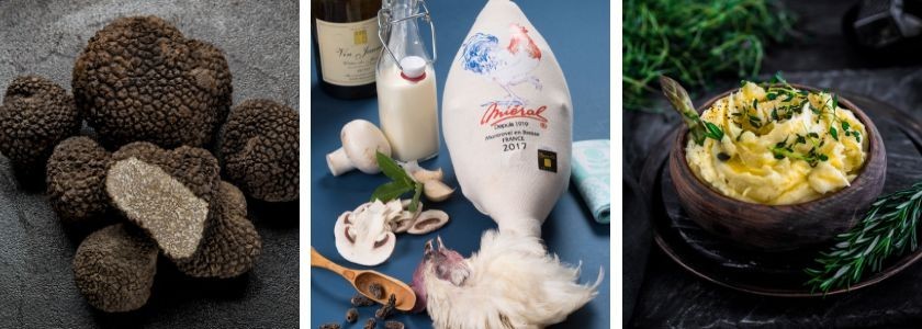 Poularde de Bresse demi-deuil